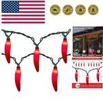 Chili Pepper Christmas String Lights, 13.6FT Cinco De Mayo With 35 Red.... Fixed Price $31.99.