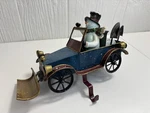 Christmas Express Snowman Snowplow Metal Stocking Holder. Fixed Price $99.99.