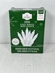 Holiday Time 100CT Cool White Mini Led Christmas Lights Strand Wire New. Fixed Price $10.95.