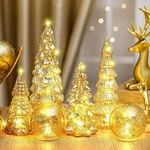 Syhood 6 Pcs Gold Mercury Glass Christmas Tree For Tabletop Light Up. Fixed Price $87.90.