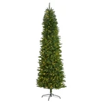 8' Slim Green Mountain Pine Artificial Christmas Tree With 400 Clear Led Lights. Fixed Price $194.39.