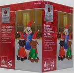 Christmas Home Accents 4 Ft 7 Plush Lab Puppy Scene Airblown Inflatable Nib. Fixed Price $224.99.