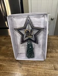 The Memory Company Mlb Milwaukee Brewers Baseball Mosaic Christmas Tree Topper. Fixed Price $35.00.