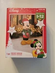 Gemmy 5' Disney Mickey Mouse With Christmas Wreath & Santa Hat Inflatable. Fixed Price $80.00.