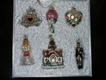Wedding Collection 6 Pc. 14011 Old World Christmas Glass Ornament Boxed Set. Fixed Price $51.95.