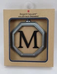 Letter Monogram Holiday Xmas Ornament Initial 3" Regent Square. Fixed Price $10.39.