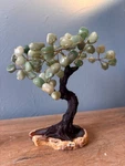 Vintage Gemstone Bonsai Tree Sculpture Agate Jade Quartz Decor. Fixed Price $45.00.