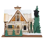Ginger Cottages Ski Lodge Ornaments 2.75 X 4, Santa's. Fixed Price $31.99.