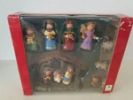 Holiday Seasons 11 Piece Mini Nativity Set With Box Christmas. Fixed Price $15.99.
