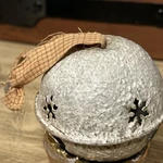 Northlight 4 Keyholes & Stars White Metal Jingle Bell Hanging Christmas Decor. Fixed Price $16.00.