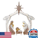 National Tree Company Pre-lit Artificial Christmas Dcor Includes Pre-strung. Fixed Price $157.48.