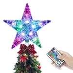 Christmas Tree Topper, Kbg Led 20 Light Modes Color Changing 9" Tre.... Fixed Price $30.34.