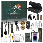 Advent Calendar Survival Kits For Men - 24 Days Christmas Countdown Green. Fixed Price $38.76.