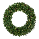 Vickerman Plastic Artificial Christmas Wreath With 1900 Pvc Tips In Green. Fixed Price $1173.16.
