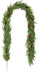 Glitzhome 9FT Christmas Dripping Cedar Berry Garland Fireplace Mantel Decor. Fixed Price $99.99.