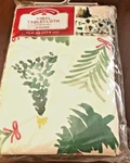 Christmas Vinyl Tablecloth 70" Round Holiday Time Peva Tree Print. Fixed Price $11.99.