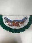 Vtg 97 Best Christmas Tree Skirt Table Cover 40 Felt Sleigh Deer. Fixed Price $9.99.
