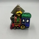 Vintage Old World Christmas Small Locomotive Train Glass Ornament 2001 - New. Fixed Price $14.99.