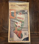 New Vintage Rennoc Christmas Felt Stocking Kit 18" Santa's Sleigh Sealed 1984. Fixed Price $15.29.