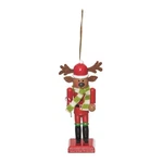 Whimsical Reindeer Nutcracker Wooden Christmas Ornament, By Gallerie Ii. Fixed Price $11.97.
