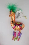 December Diamonds Giraffe Glass Christmas Ornament New Amazing Nice Size Gift. Fixed Price $18.95.