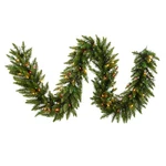 Vickerman Fir 14" Artificial Pre Dura Lit Christmas Garland, Green (open Box). Fixed Price $36.95.