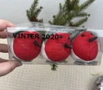 Ikea Vinterfint Bird Ornaments Red Black Felt Christmas Decor Nib Set Of 3. Fixed Price $15.00.