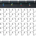 Morningro 50 Pcs Gutter Clips For Hanging Outdoor Lights Christmas Silver. Fixed Price $13.24.