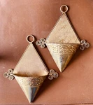 Pair Interior Accents Diamond Wall Pockets 2003 Jo-ann Stores Holiday Floral. Fixed Price $11.95.