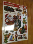 1997 Beistle Christmas Clings Santa's Workshop Vtg 11PC Window Decoration Nos. Fixed Price $10.99.