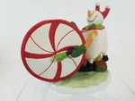 Yankee Candle Circus Snowman With Peppermint Wheel Drum Christmas Votive Holder. Fixed Price $19.99.