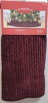 Deluxe Burgundy Christmas Tree Skirt Gold Stitch 42" - 54" Wondershop Tgt (5925). Fixed Price $44.99.
