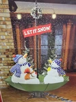 Northlight 5.5FT Musical Snowing Snowmen Umbrella Base Christmas Indoor New. Fixed Price $350.00.