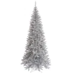Vickerman 54" Plastic Fir Slim Unlit Artificial Christmas Tree Silver Tinsel. Fixed Price $122.16.