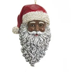 African American Santa Head Ornament E0347 W. Fixed Price $16.99.