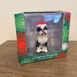 Sandicast Boston Terrier With Santa Hat Christmas Dog Ornament Black White. Fixed Price $15.99.