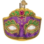 Old World Christmas Mardi Gras Mask Ornament 36241. Fixed Price $31.49.