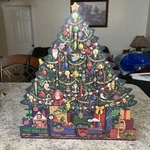 Byers Choice Wooden Advent Calendar 2003 24 Numbered Doors. Fixed Price $125.00.