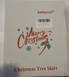 Sattiyrch Faux Fur Christmas Tree Skirt 36",WHITE Xmas Decorations For 6FT. Fixed Price $19.95.
