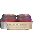 Lite (2) Scented Jar Candles 4 Ounce Each Cinnamon Spice. Fixed Price $12.50.