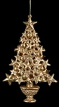 Kurt Adler Golden Splendor Glitter Christmas Tree Ornament C3998. Fixed Price $5.88.