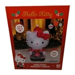 Airblown Inflatable Hello Kitty Holding Christmas Reef Dress 4.5" Tall 2025. Fixed Price $48.00.