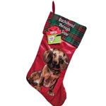 Aspca Red Dachshund Holiday Stocking Dog Mom Puppies Green Plaid. Fixed Price $15.00.