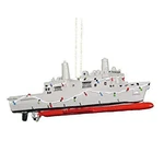 U.s. Navy Ship With Christmas Lights Ornament,resin. Fixed Price $26.78.