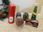 Lot Of 8, Vintage Christmas Candles: Emkay, Kmart, Giftco, Tag, Michaels- New!. Fixed Price $34.95.