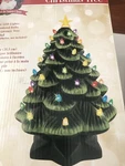 Vintage Mr. Christmas 14 In. Light-up Nostalgic Ceramic Tree Green. Fixed Price $54.00.