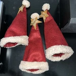 Rare Honey And Me Set Of 3 Santa Hat & Cap Tree Topper. Fixed Price $29.99.