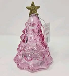 Mr. Christmas Light-up Pink Glass Tree Tabletop Holiday Cor, Gold Star, Gift. Fixed Price $20.99.