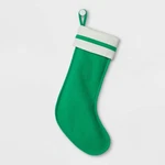 Felt Christmas Stocking Green & White 20" Holiday Target Wondershop. Fixed Price $7.99.
