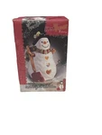 1999 Home Trends Snowman Christmas Tree Ceramic Tea Light Holder. Fixed Price $8.00.